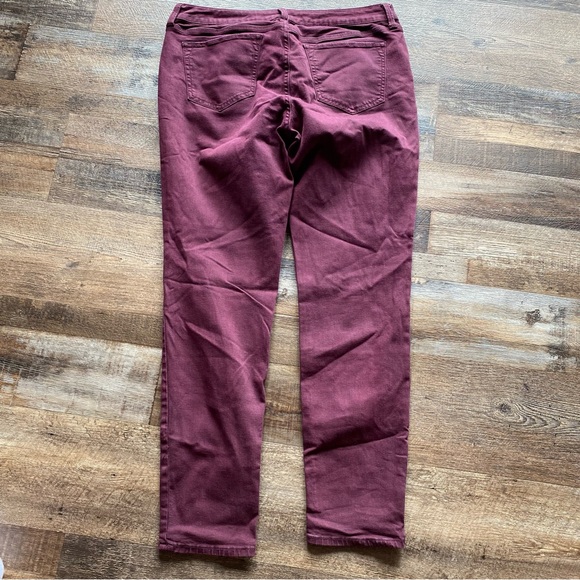 Stylus Skinny Ankle Pants Maroon - Picture 9 of 12